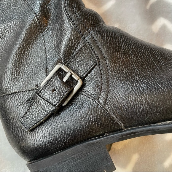 Franco Sarto Black Leather Tall Boots - Picture 4 of 10